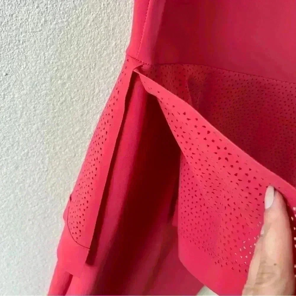 Chiara Boni la petite robe Dominik Laser-cut Peplum Dress In Peach size 38 us 2 - Picture 12 of 13